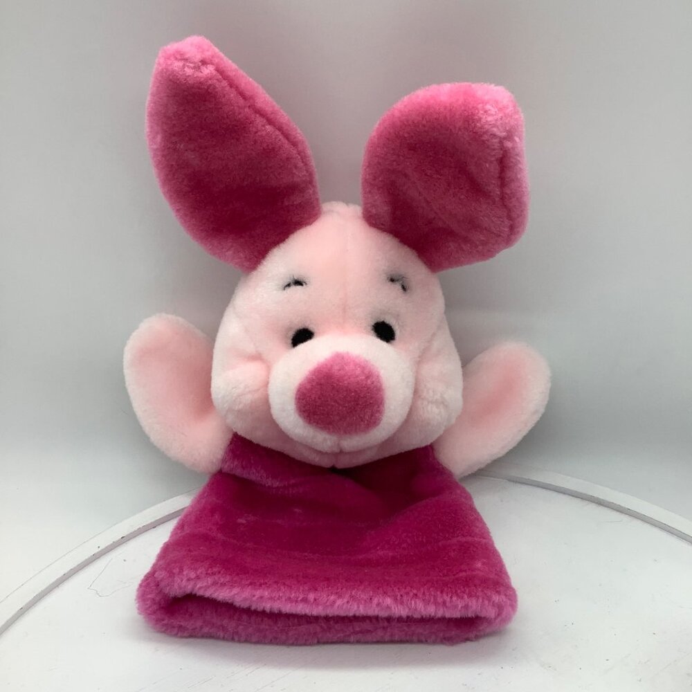 Vtg Fisher-Price Disney‎ Winnie the Pooh PIGLET HAND PUPPET 12.5" Plush Toy